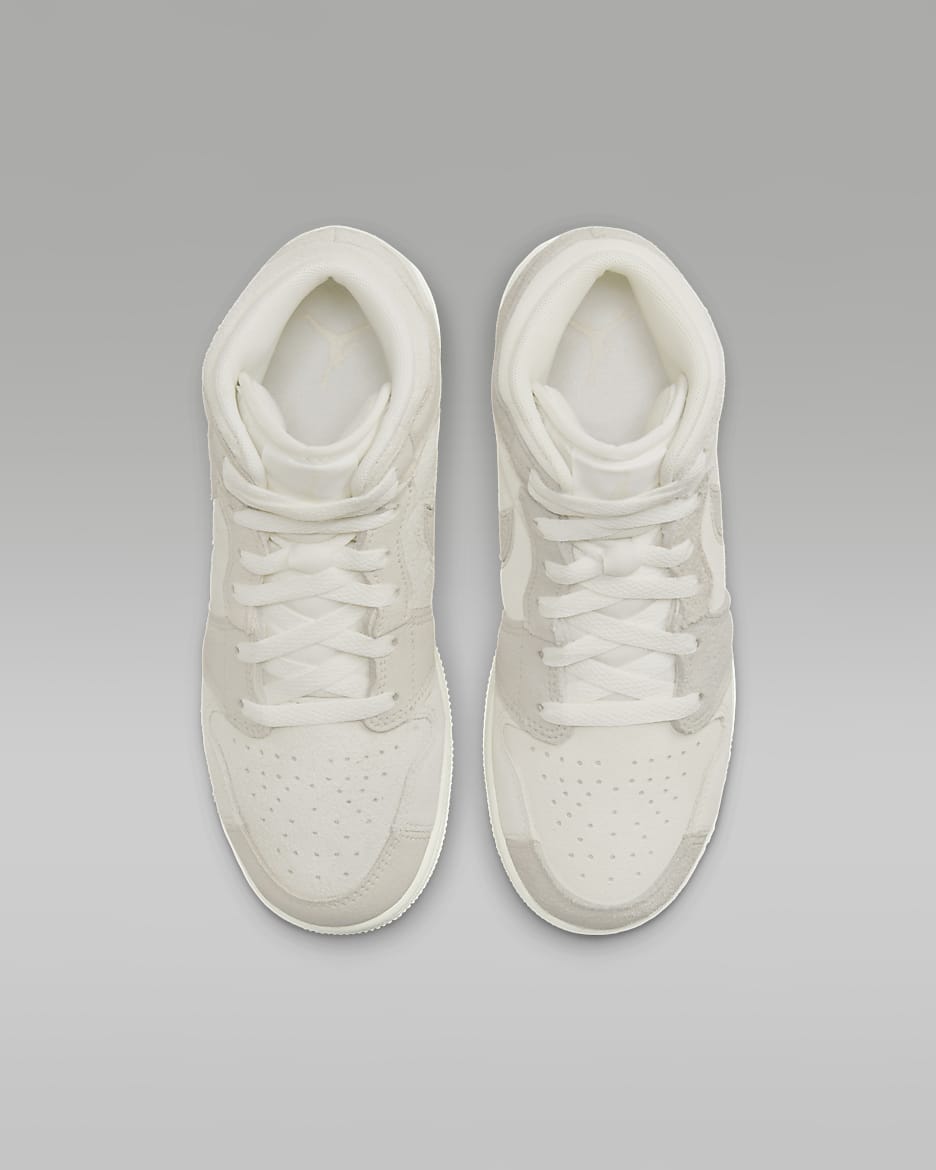 Air Jordan 1 Mid SE Craft Big Kids Shoes